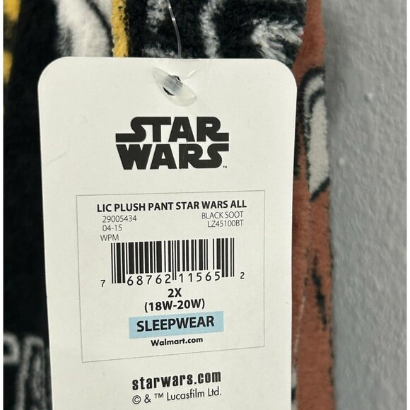Licensed Star Wars Plush Pajama Pants Sleepwear Drawstring Waist Sz - Picture 5 of 11